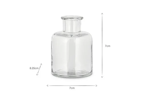 Mayumi Recycled Glass Bud Vases - Clear (Set of 3)