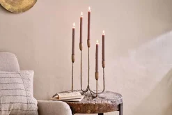 Mbata Cluster Candelabra - Antique Brass