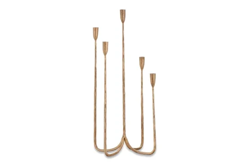 Mbata Cluster Candelabra - Antique Brass