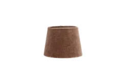 Mendai Velvet & Linen Lampshade - Mocha