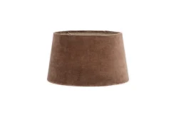 Mendai Velvet & Linen Lampshade - Mocha