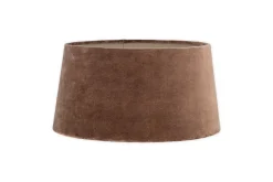 Mendai Velvet & Linen Lampshade - Mocha