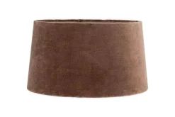 Mendai Velvet & Linen Lampshade - Mocha