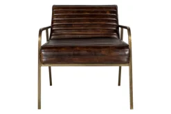 Mirai Ribbed Leather Armchair