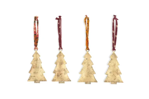 Mishti Tree Baubles - Antique Brass - Large (Set of 4)