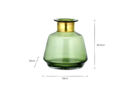 Miza Glass Vase - Green