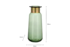 Miza Glass Vase - Green