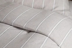 Mora Hemp & Cotton Duvet Cover - Stone Grey
