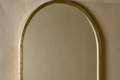 Murwara Arch Mirror - Antique Brass