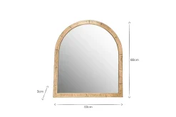 Murwara Wall Mirror - Antique Brass