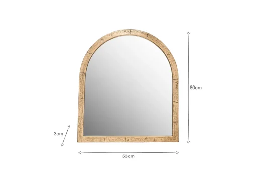 Murwara Wall Mirror - Antique Brass