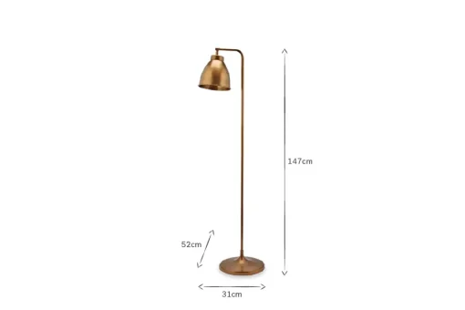 Muturi Floor Lamp - Antique Brass