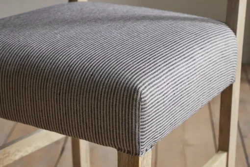 Nadeeka Linen Upholstered Counter Chair - Soft Grey