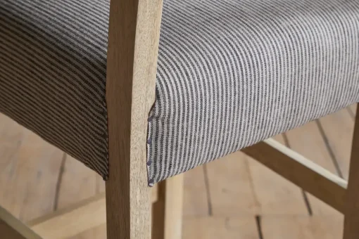 Nadeeka Linen Upholstered Counter Chair - Soft Grey