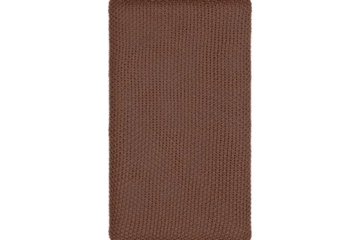 Nahan Moss Stitch Cotton Throw - Rust
