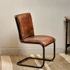 Narwana Leather Desk Chair - Aged Tan