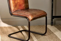 Narwana Leather Desk Chair - Aged Tan