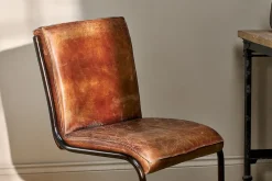 Narwana Leather Desk Chair - Aged Tan