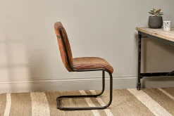 Narwana Leather Desk Chair - Aged Tan