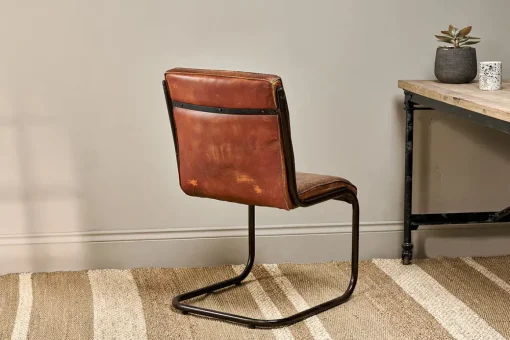 Narwana Leather Desk Chair - Aged Tan