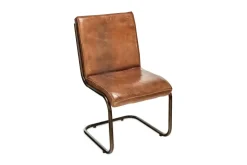 Narwana Leather Desk Chair - Aged Tan