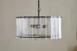 Nauka Statement Pendant - Aged Bronze & Clear