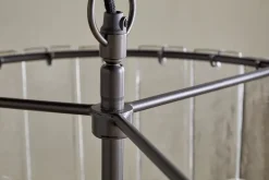 Nauka Statement Pendant - Aged Bronze & Clear