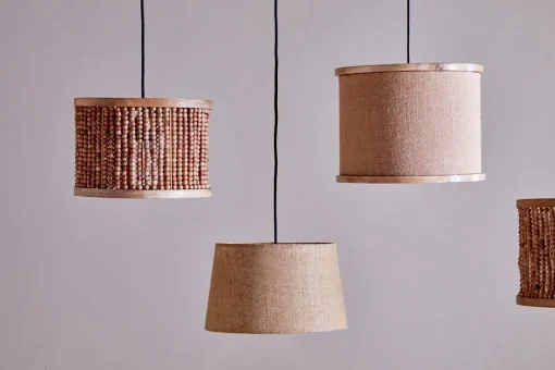 Neela Mango Wood Lampshade - Natural