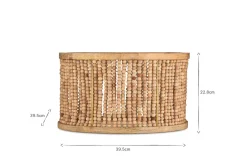 Neela Mango Wood Lampshade - Natural
