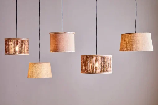 Neela Mango Wood Lampshade - Natural