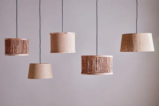 Neela Mango Wood Lampshade - Natural