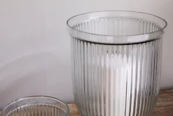 Nia Recycled Glass Candle Holder - Clear