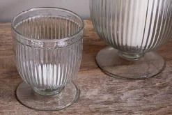 Nia Recycled Glass Candle Holder - Clear