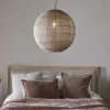 Nilaveli Woven Jute Sphere Pendant - Natural