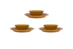 Nuwara Dinnerware Set  - Mustard (Set of 12)