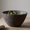 Nyati Wooden Serving Bowl - Dark Brown - Large