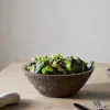 Nyati Wooden Serving Bowl - Dark Brown - Small