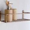 Olani Bathroom Shelf - Antique Brass