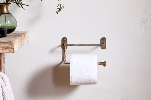 Olani Toilet Roll Holder - Antique Brass