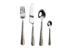 Osko Cutlery Set - Brushed Silver (Set of 16)