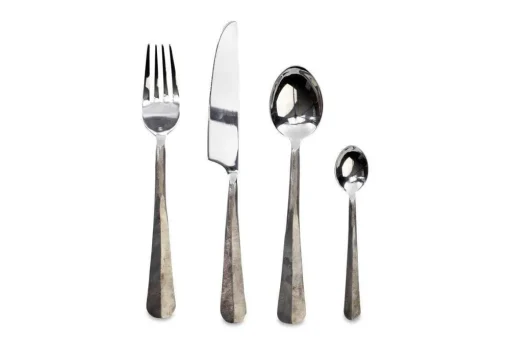Osko Cutlery Set - Brushed Silver (Set of 16)