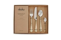 Osko Cutlery Set - Brushed Gold (Set of 16)
