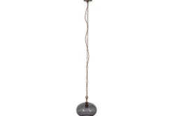 Otoro Recycled Glass Pendant - Smoke - Small Round