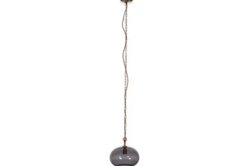 Otoro Recycled Glass Pendant - Smoke - Small Round