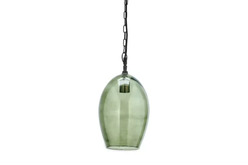 Otoro Recycled Glass Pendant - Green - Large Oval