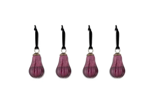 Pannee Drop Baubles - Ruby (Set of 4)
