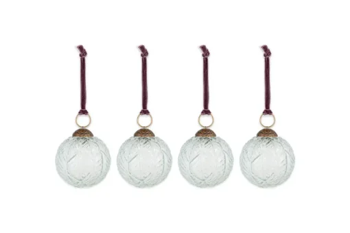 Patta Baubles - Clear - (Set of 4)