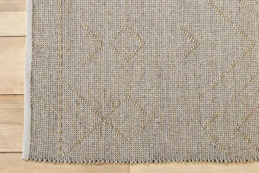 Prathal Cotton And Seagrass Rug - Natural & Black