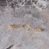 Pritee Ear Climbers - Gold