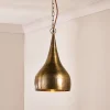Quinn Hammered Metal Pendant - Small